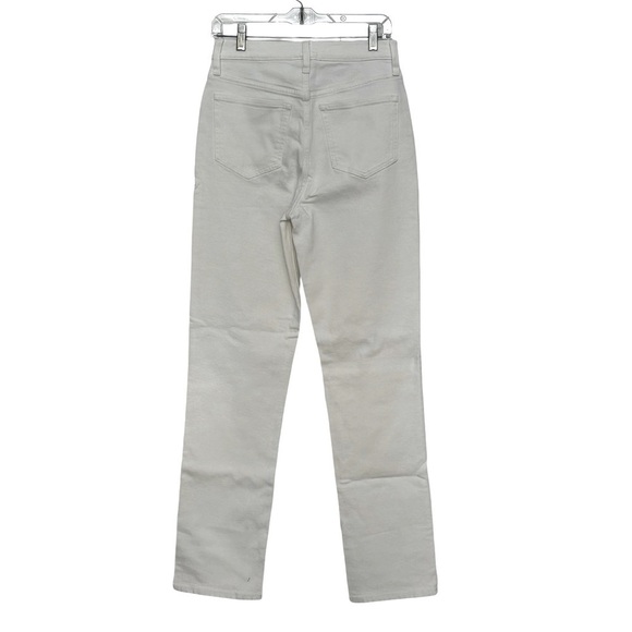 NEW J. CREW Classic Straight Jean in White High-Rise TALL Size T27 - Picture 4 of 5